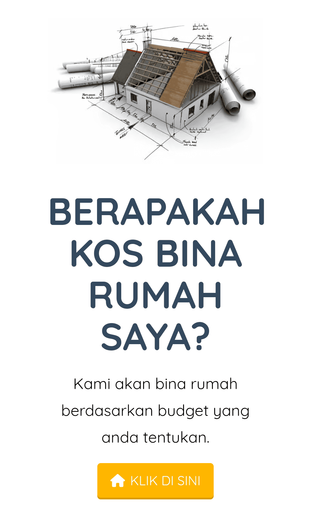 Berapa Kos Bina Rumah